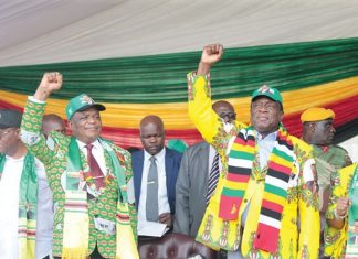 President Emmerson Mnangagwa and VP Constantino Chiwenga
