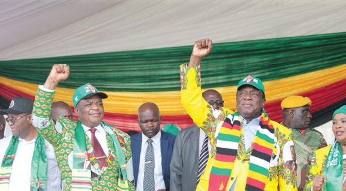 President Emmerson Mnangagwa and VP Constantino Chiwenga