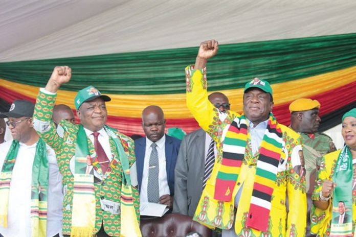 President Emmerson Mnangagwa and VP Constantino Chiwenga