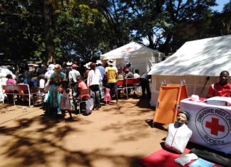 Glen View residents thronged the Zimbabwe Red Cross Society Clin during the International Womens Day commemoration on Sunday