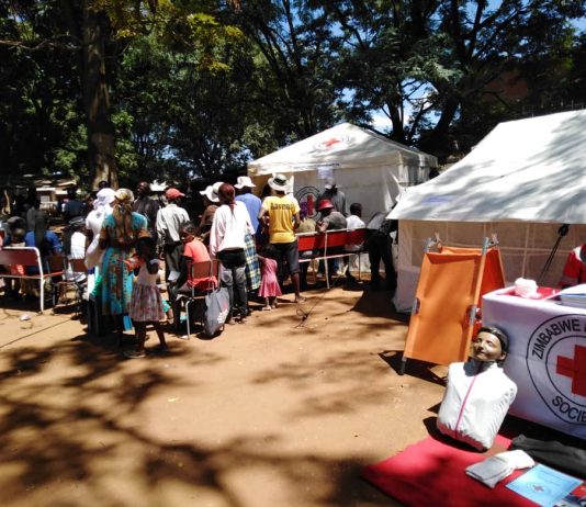 Glen View residents thronged the Zimbabwe Red Cross Society Clin during the International Womens Day commemoration on Sunday