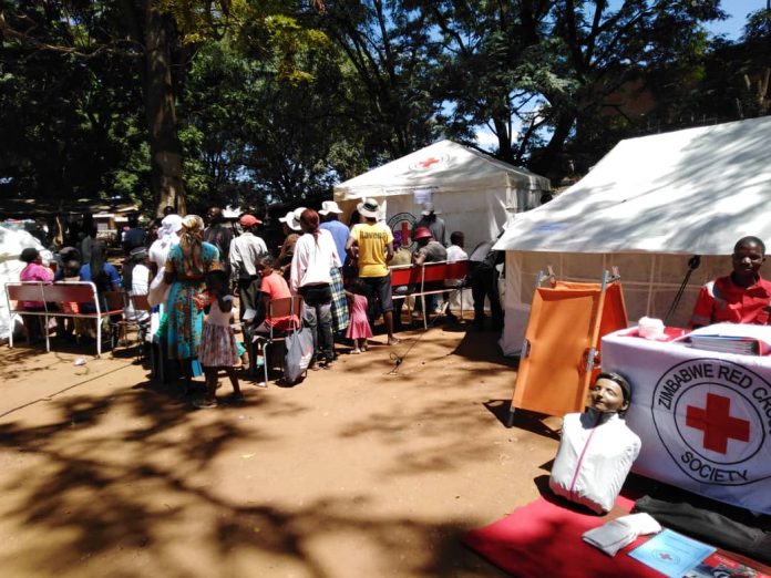 Glen View residents thronged the Zimbabwe Red Cross Society Clin during the International Womens Day commemoration on Sunday