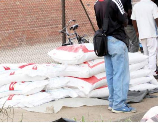 Govt owes millers $120m – GMAZ bags of mealie meal at Renkini