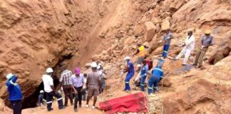 Rescue efforts for the 10 miners trapped at Ran Mine in Bindura have slowed down because of heavy rains pounding the area