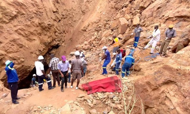 Rescue efforts for the 10 miners trapped at Ran Mine in Bindura have slowed down because of heavy rains pounding the area
