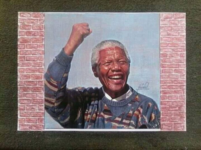 A painting of the late freedom fighter and former South African President Nelson Mandela impressed the judges at Iziko Gallery in Cape Town