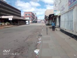 The streets in Harare are virtually empty as people have heeded government's call to stay home during the 30-day national lockdown to curb the spread of the COVID-19 virus