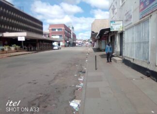 The streets in Harare are virtually empty as people have heeded government's call to stay home during the 30-day national lockdown to curb the spread of the COVID-19 virus