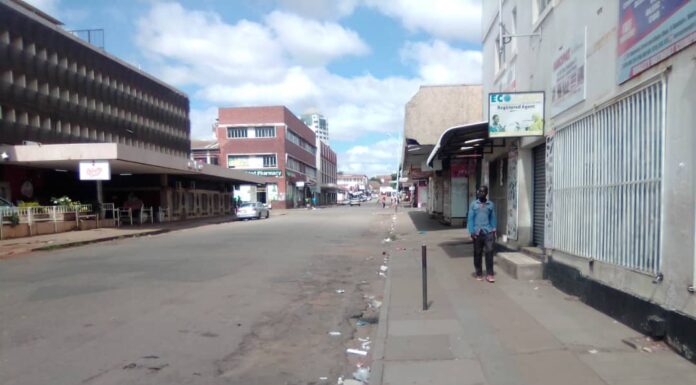 The streets in Harare are virtually empty as people have heeded government's call to stay home during the 30-day national lockdown to curb the spread of the COVID-19 virus