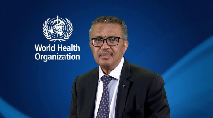 WHO Director General Dr Tedros Adhanom Ghebreyesus