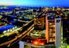 An aerial view of the CBD of Lusaka