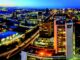 An aerial view of the CBD of Lusaka