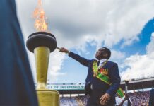 Lighting of the Independence flame is one of the moments that highlight the commemorations