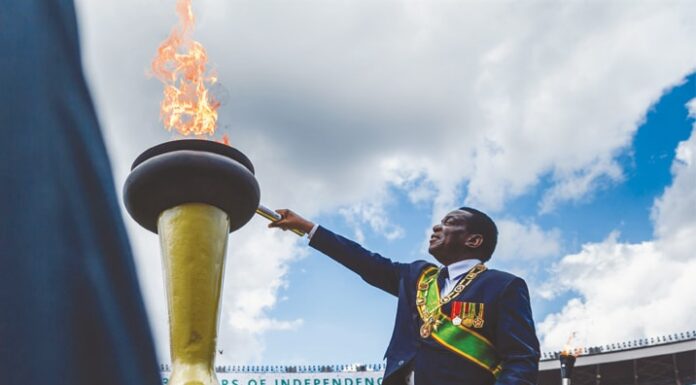 Lighting of the Independence flame is one of the moments that highlight the commemorations