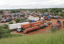 Truckers struggling to get clearance from Zimbabwean authorities pile up at the Zambian side of the Chirundu One Stop Border Post after ZIMRA insisted that the cargo is electronically sealed to avoid revenue leakages