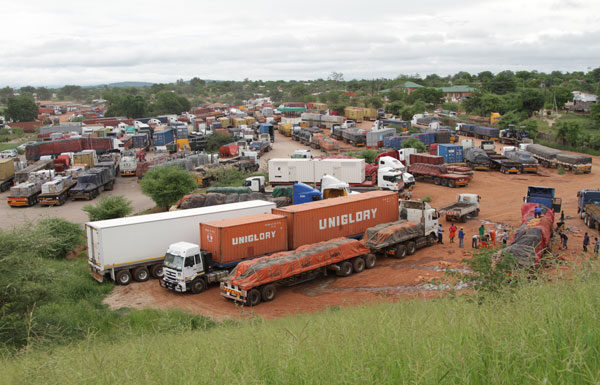 Truckers struggling to get clearance from Zimbabwean authorities pile up at the Zambian side of the Chirundu One Stop Border Post after ZIMRA insisted that the cargo is electronically sealed to avoid revenue leakages