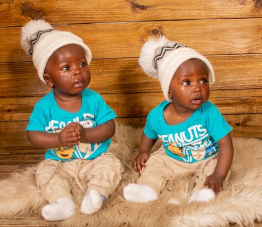 Twins born as a result of the IVF programme