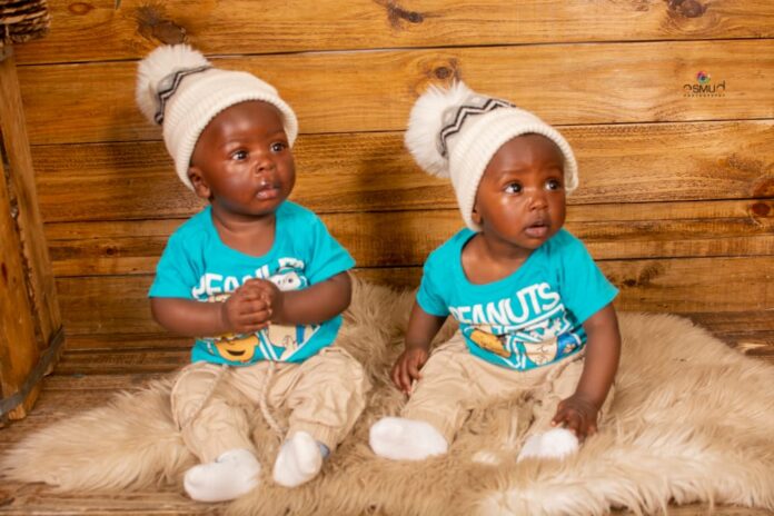 Twins born as a result of the IVF programme