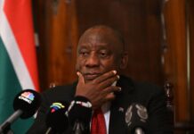 South Africa’s president Cyril Ramaphosa