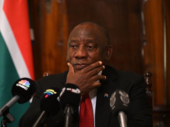 South Africa’s president Cyril Ramaphosa